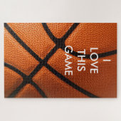 Basketball Close-up - Popular Sports Art Legpuzzel (Horizontaal)
