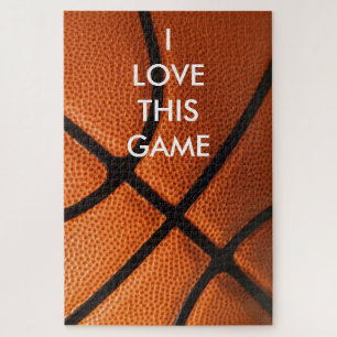 Basketball Close-up - Popular Sports Art Legpuzzel