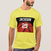 Basketball Close-up Sportkleding op maat T-shirt (Voorkant)