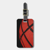 Basketball Close-up-sportteam Bagagelabel (Voorkant verticaal)