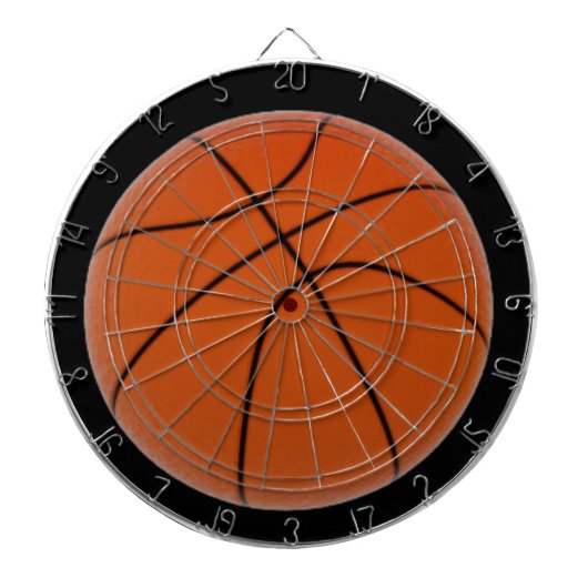 Basketball Close-up Sportteam dartboard Dartbord (Voorkant)