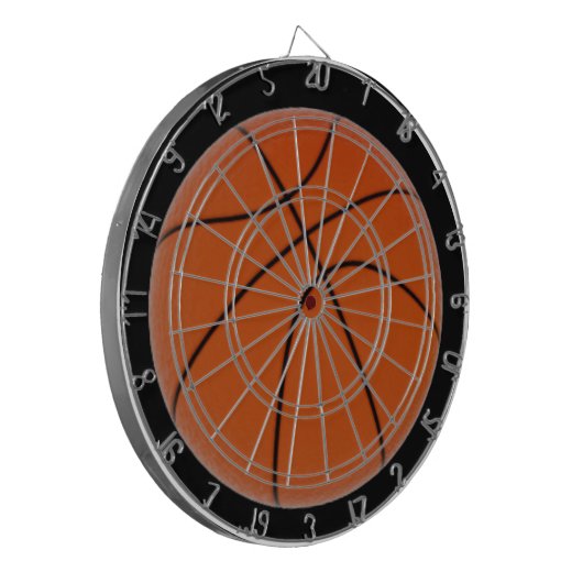 Basketball Close-up Sportteam dartboard Dartbord (Voorkant Links)