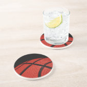 Basketball Close-up-sportteam Zandsteen Onderzetter (Zijkant)