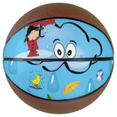 Basketball Clouds Red Umbrella Basketbal (Voorkant)