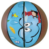 Basketball Clouds Red Umbrella Basketbal (Verticaal)