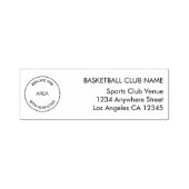 Basketball Club Return Name Address Zelfinktende Stempel (Design)