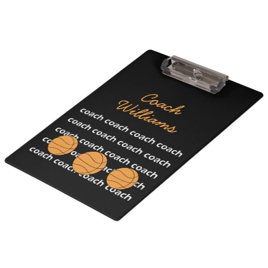 Basketball Coach - Aangepast klembord (Gekanteld)