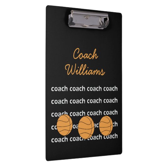 Basketball Coach - Aangepast klembord (Rechts)