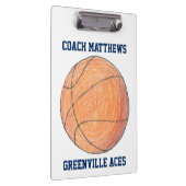 Basketball Coach - Aangepast klembord (Rechts)