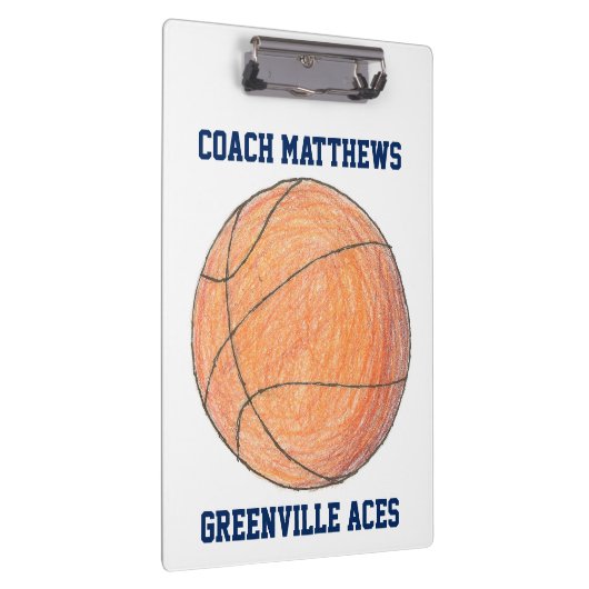 Basketball Coach - Aangepast klembord (Rechts)