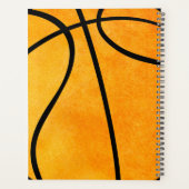 Basketball Coach - Aangepast Sinaasappel en zwart Planner (Achterkant)