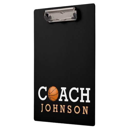 Basketball Coach - Aangepaste naam Klembord (Links)