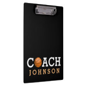 Basketball Coach - Aangepaste naam Klembord (Rechts)