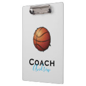 Basketball Coach Aangepaste naam Sportklembord Klembord (Links)