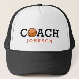 Basketball Coach - Aangepaste naam Trucker Pet