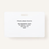 Basketball Coach Badge (Achterkant)