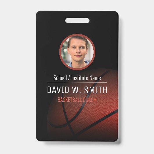 Basketball Coach Badge (Voorkant)