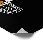  Basketball Coach Basketball Coaching Retro Poster (Hoek)