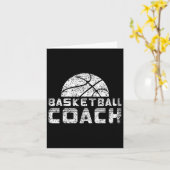 Basketball Coach Basketballer Trainer Kaart (Gele Bloem)