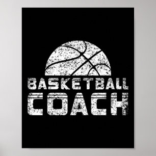 Basketball Coach Basketballer Trainer Poster