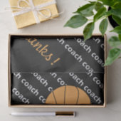 Basketball Coach-Bedankt Weefselpapier Tissuepapier (Geschenk)