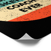 Basketball Coach Beste Basketball Coach ooit Poster (Hoek)