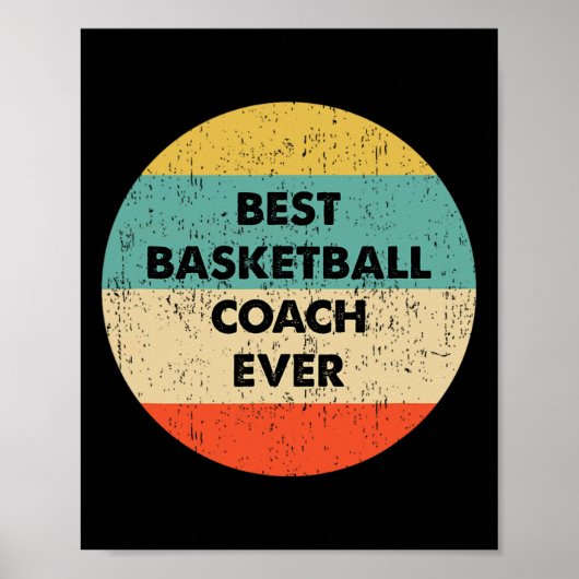 Basketball Coach Beste Basketball Coach ooit Poster (Voorkant)