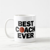 Basketball Coach Beste coach ooit Fun Team Gift Koffiemok (Links)