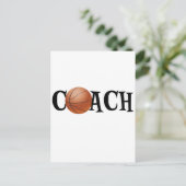 Basketball Coach Briefkaart (Staand voorkant)