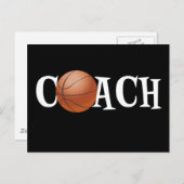 Basketball Coach Briefkaart (Voorkant / Achterkant)