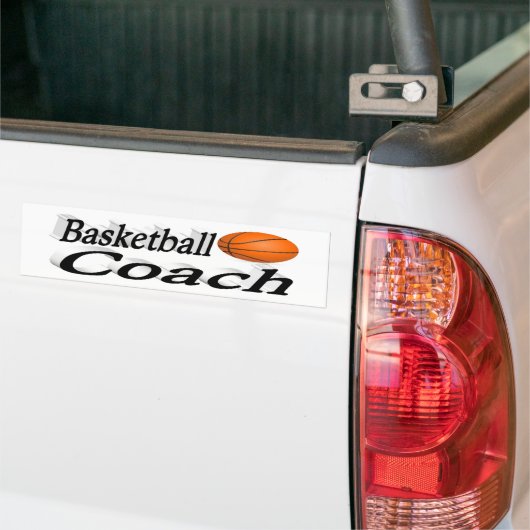 Basketball Coach Bumpersticker (Op Truck)