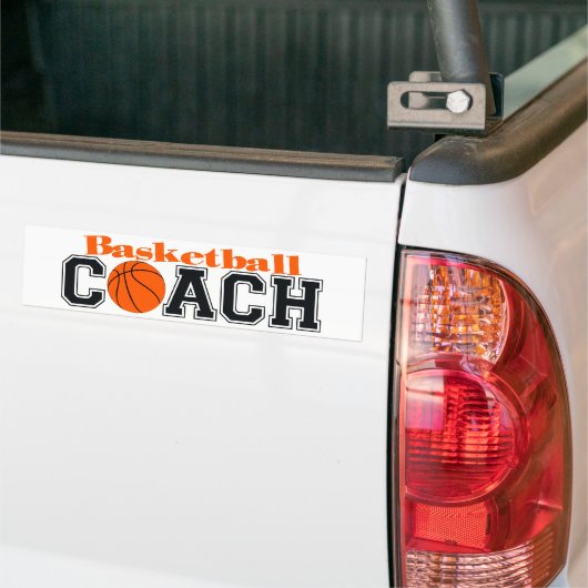 Basketball Coach Bumpersticker (Op Truck)