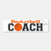 Basketball Coach Bumpersticker (Voorkant)