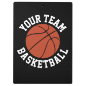 Basketball Coach Custom Team Name Sports Klembord (Achterkant)