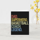 Basketball Coach Dad Kaart (Gele Bloem)
