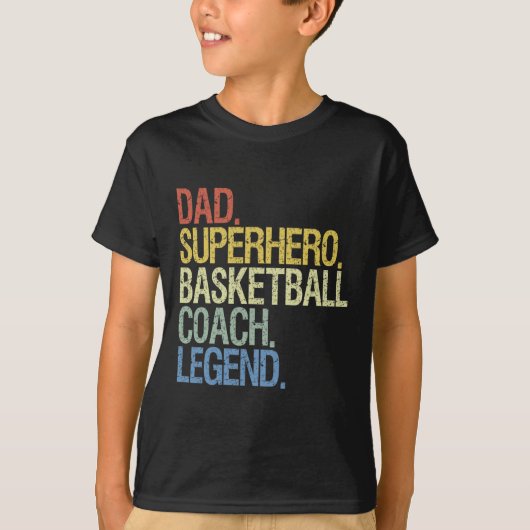 Basketball Coach Dad T-shirt (Voorkant)