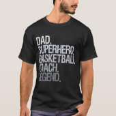 Basketball Coach Dad T-shirt (Voorkant)