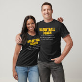 Basketball Coach Definition Team T-shirt (Unisex)