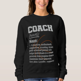 Basketball Coach Dictionary Definitie voor Sport Trui
