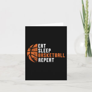 Basketball Coach Eat Sleep Basketball Repeat Baske Kaart