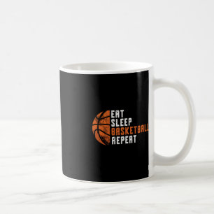 Basketball Coach Eat Sleep Basketball Repeat Baske Koffiemok