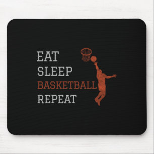 Basketball Coach Eat Sleep Basketball Repeat Baske Muismat