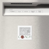 BASKETBALL Coach Fotomagneet. Magneet (Insitu (Vaatwasser))