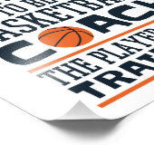 Basketball Coach Funny Crazy Quote Foto Afdruk (Hoek)