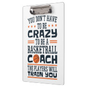 Basketball Coach Funny Crazy Quote Klembord (Links)