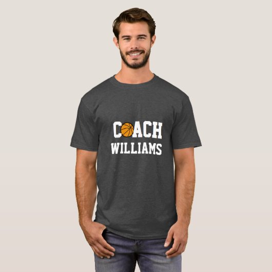 Basketball Coach - Gepersonaliseerd T-shirt (Voorkant volledig)