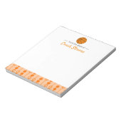 Basketball Coach Gift Oranje Black Stationery Notitieblok (Linkerzijde)