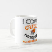 Basketball Coach Girls Gift Koffiemok (Voorkant links)