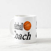 Basketball Coach halve tekst Koffie Mok (Voorkant links)