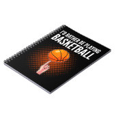 Basketball-coach-ID in plaats van Basketball B Notitieboek (Linkerzijde)